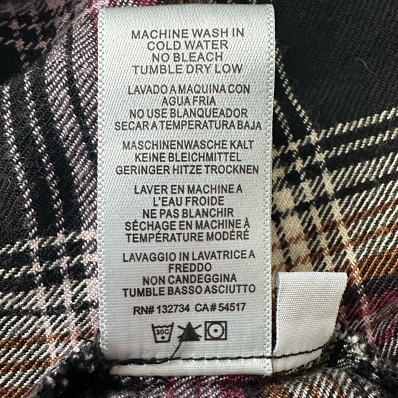 Anthropologie Cloth and Stone Plaid Top Size Small - Picture 10 of 11